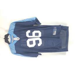 Reebok NFL Men Blue Titans Harris #96 Jersey S