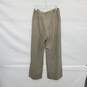 Amadi Taupe Pleated High Wise Wide Leg Pant WM Size M NWT image number 2