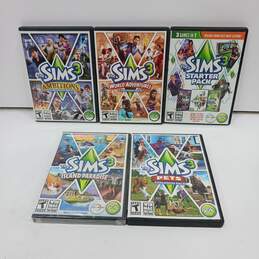 Bundle of 5 Assorted The Sims Expansion Pack Computer Video Games In Case