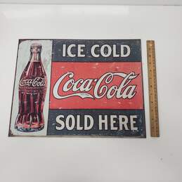 VTG Replica Coca Cola Tin Sign 13 x 13 alternative image