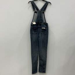 NWT Womens Blue Denim Pockets Skinny Leg One-Piece Overalls Size 14 alternative image