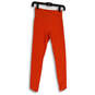 Womens Orange Elastic Waist Pull On Activewear Ankle Leggings Size XS image number 1