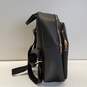 Beverly Hills Polo Club Black PU Small Zip Backpack Bag image number 4