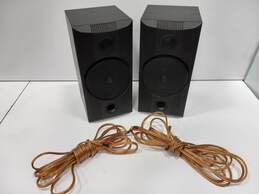 B & W 2003-ZMF Bookshelf Speakers With Audio Cables