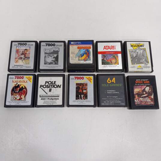 Bundle of 10 Assorted Vintage Atari Games image number 1