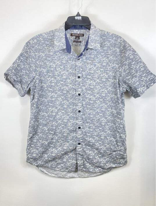 Michael Kors Men Gray Button Up Shirt M image number 1