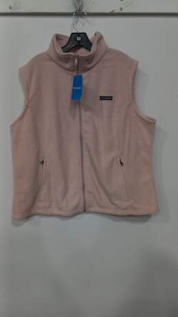 Columbia Women's Pink Wool Vest Size 2X