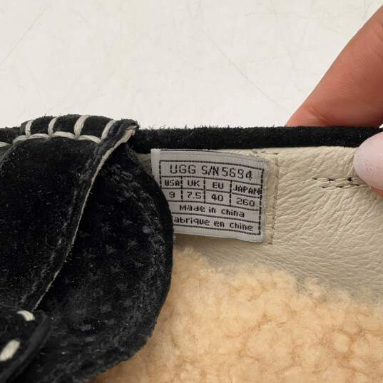 UGG Australia Womens Thelma 5694 Black Slip On Moccasin Loafer Shoes Size 9 image number 7