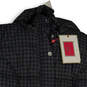 NWT Womens Black Slash Pockets Fur Hooded Full Zip Puffer Vest Size XL image number 3