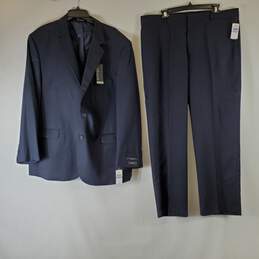Van Heusen Men Navy 2PC Suit Sz 38X29 NWT