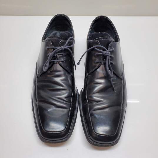 Prada Black Leather Lace Up Dress Shoes MN Size 10.5 image number 1