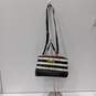 Betsy Johnson Black/White Stripe Shoulder Bag Handbag Satchel image number 1