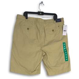 NWT Tommy Hilfiger Mens Tan Khaki Slash Pocket Flat Front Chino Shorts Size 38 alternative image