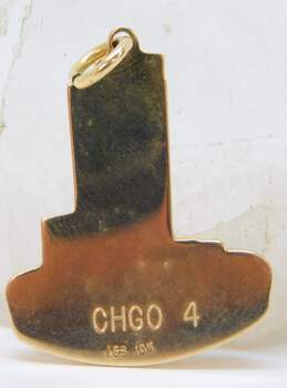 Vintage 1968 10K Yellow Gold Enamel MART Charm Pendant 6.1g alternative image