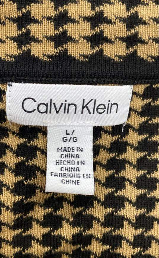 Calvin Klein Houndstooth Sweater - Size Large image number 3