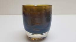 Glassybaby Handblown Art Votive Glass Candle Holder Brown Iridescent
