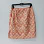 Talbots Orange And Pink Side Zip Skirt Size 8 NWT image number 2