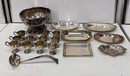 20pc Lot of Assorted Silver Plated Dishware