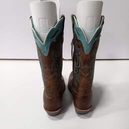 Justin Women's Square Toe Tan Rugged Leather Western Cowgirl Boots Size 6.5B alternative image