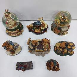 Boyds Bears Collection Snow Globes & Figurines Assorted 8pc Lot alternative image