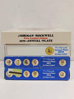 Bundle of Norman Rockwell & M. J. Hummel Collector Plates alternative image