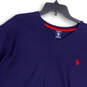 Womens Blue V-Neck Short Sleeve Regular Fit Pullover T-Shirt Size 2XL image number 3