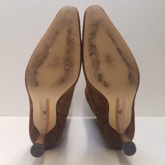 Sam Edelman Samira Brown Suede Heeled Boots Women's Size 8M image number 9
