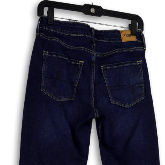 Womens Blue Denim Medium Wash Stretch Pockets Bootcut Jeans Size 28X32 image number 4
