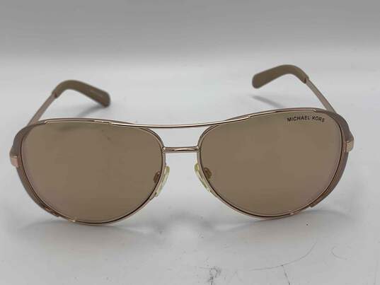 Womens MK5004 Chelsea 1017R1 Gold Tone Frame Aviator Sunglasses W-0484191-J image number 2