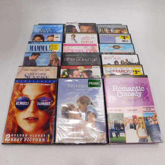 Lot of 20 SEALED Romantic Comedy DVDs - Footloose, Fools Rush In, etc. image number 1
