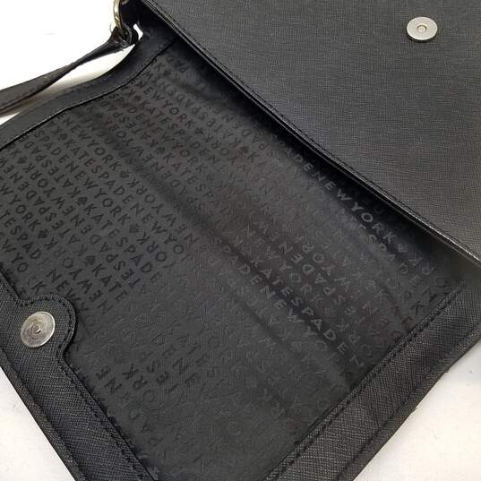 Kate Spade Saffiano Leather Crossbody Bag Black image number 9