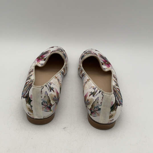 Womens Multicolor Floral Print Fashionable Slip-On Loafer Shoes Size 8 image number 5