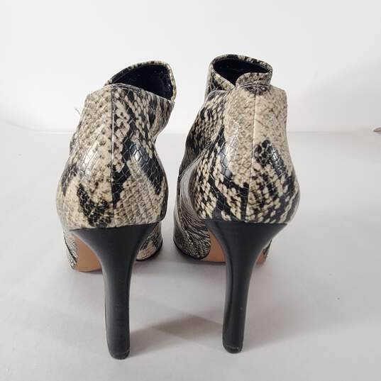 Franco Sarto Kora Snake Print Ankle Boots Beige 6 image number 3