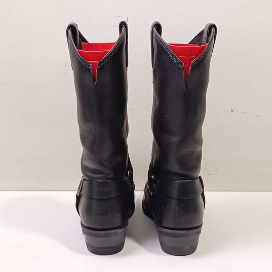 Harley-Davidson Men's Black Leather Harness Boots Size 9.5 image number 4
