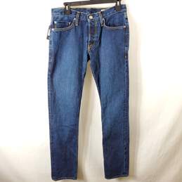 Deus Men Blue Straight Leg Jeans Sz 32 NWT