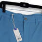 NWT Mens Blue Polka Dot T3 Gulf Millcreek Flat Front Chino Shorts Size W34 image number 3