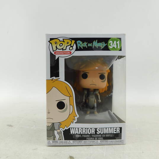 Funko Pop! 432 Star Wars Rey (Yellow Lightsaber) and 341 Rick and Morty Warrior Summer (Set of 2) image number 5