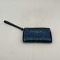 Coach Womens Blue Glitter Credit Card Holder Zip Around Wallet Clutch image number 3