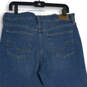 NWT Womens Blue Mid Wash Simply Stretch Distressed Skinny Jeans Size 14 image number 4
