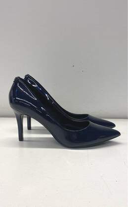 Karl Lagerfeld Royale Patent Leather Heels Navy 8.5