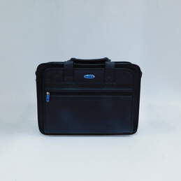Samsonite Leather Expandable 17in Business Briefcase - Black