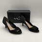 NIB Womens Carolyn LS Black Peep Toe Slip-On Kitten Pump Heels Size 8 M image number 3