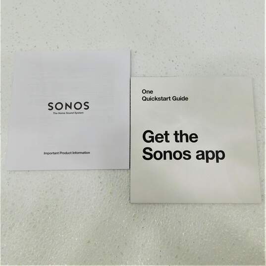 Sonos One Model A100 (1st Gen.) White Smart Speaker w/ Original Box and Accessories image number 7