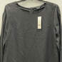 NWT Womens Black Round Neck Long Sleeve Back Button Shift Dress Size 8 image number 3
