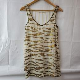 Anthropologie Ecote Shear with Sequin Tank Top Women's XS