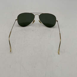 Mens Black Thin Metal Frame Polarized Large Aviator Sunglasses alternative image