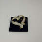 Designer Swarovski Gold-Tone Clear Rhinestone Heart Shape Brooch Pin w/ Box image number 2