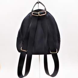 Karl Lagerfeld Cara Black Nylon Zip Around Mini Backpack with COA alternative image