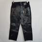 Express black sequin distressed ankle straight jeans 4 short image number 1