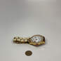 Designer Betsey Johnson Gold-Tone Rhinestones Round Dial Analog Wristwatch image number 2